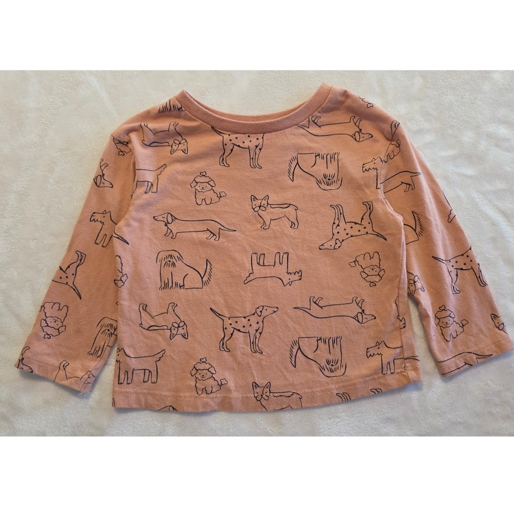 Dog Print Long Sleeve Shirt‎ Size 18M Kids Top